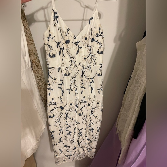 Lulus Bridal  shower/ rehearsal dress, midi - Picture 3 of 4